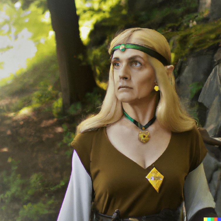 Princess Zelda AI Aged