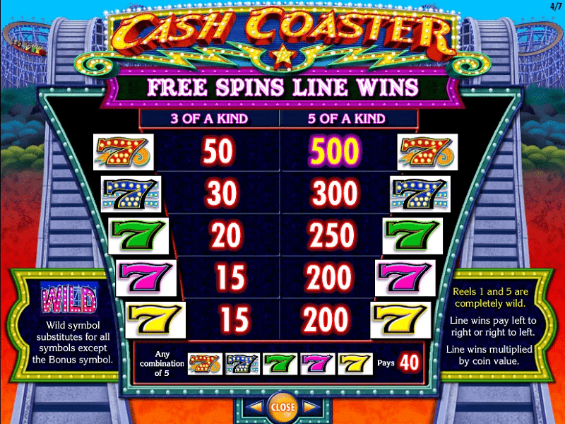 Cash Coaster Slot 6