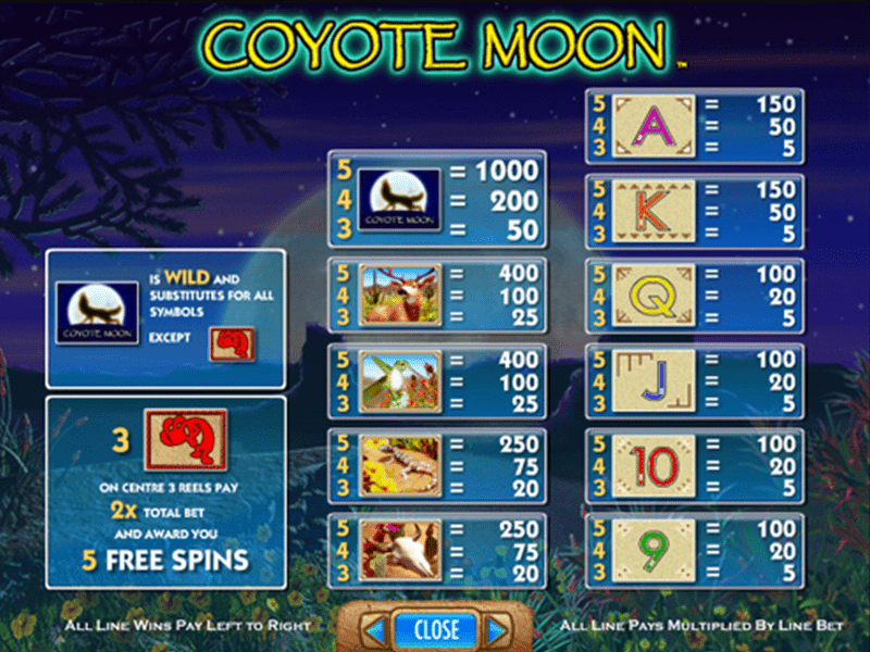 Coyote Moon Slot 6
