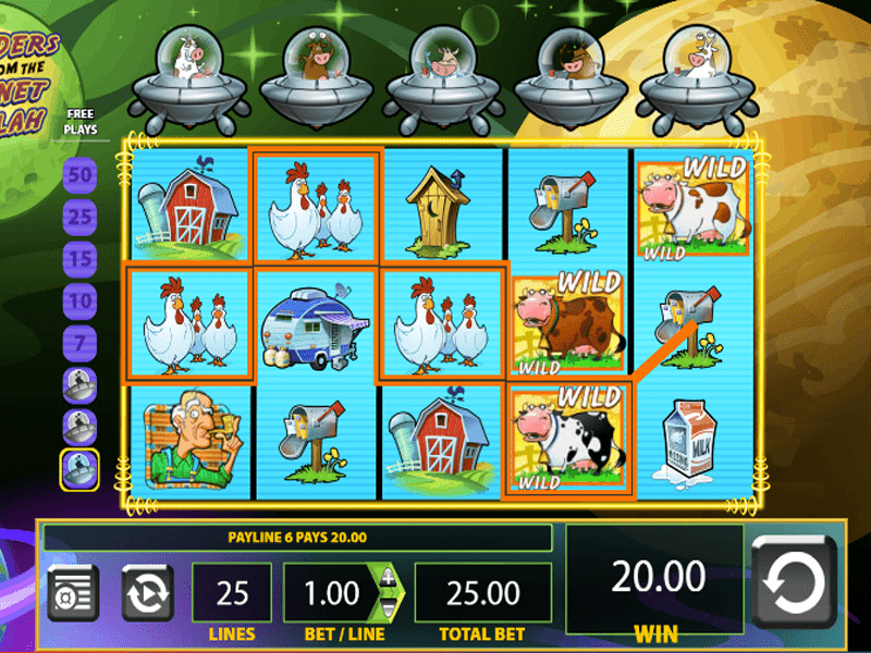 Invaders from the Planet Moolah Slot 1