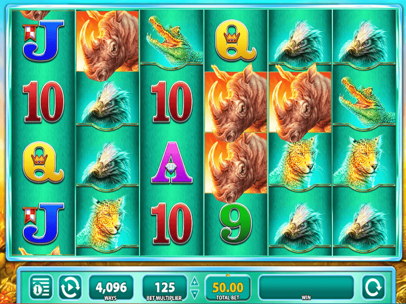 Raging Rhino Slot 3