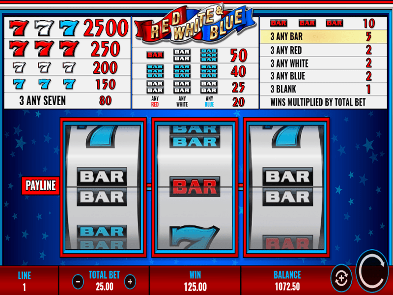 Red, White and Blue Slot 1