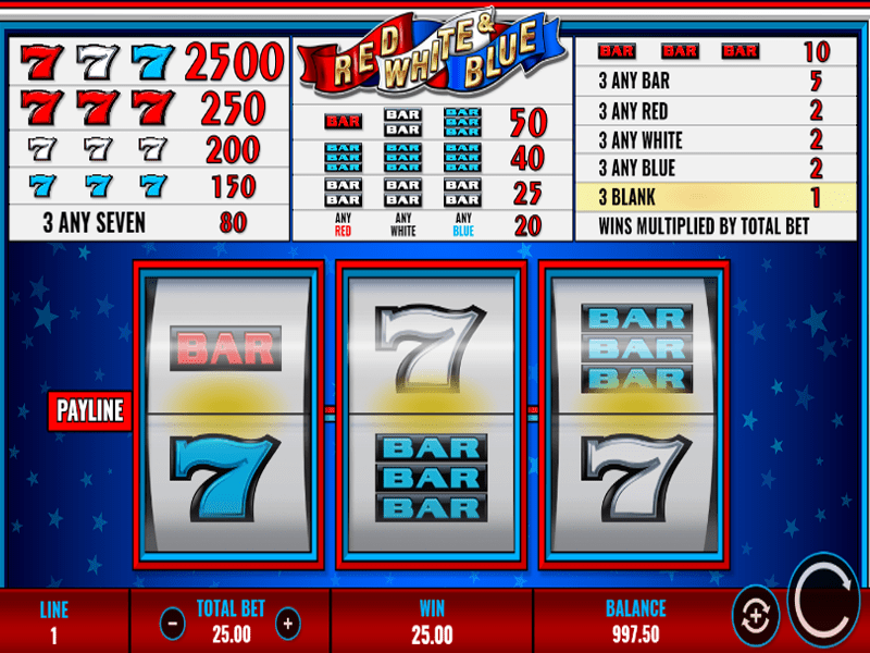 Red, White and Blue Slot 4