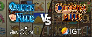 Battle of Egypt: Queen of the Nile (Aristocrat) vs Cleopatra (IGT)
