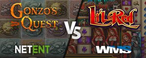 Thrilling Adventures: Gonzo's Quest (NetEnt) vs Lil Red Riches (WMS)