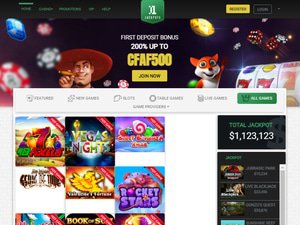 11-Jackpots website screenshot