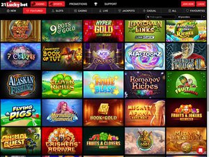 21LuckyBet Casino software screenshot