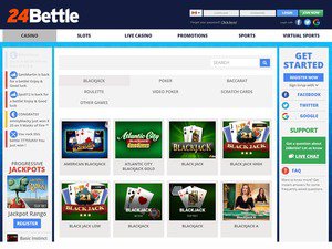 24Bettle Casino website screenshot