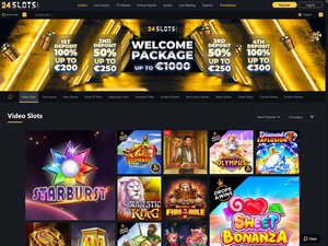 24Slots Casino website screenshot