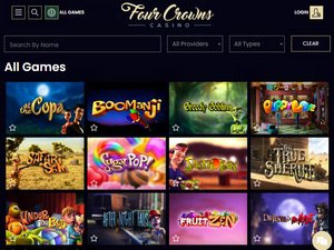 4Crowns Casino software screenshot