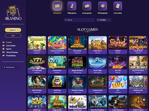 4Kasino Casino software screenshot