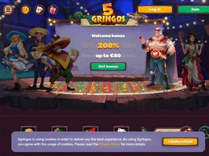 5Gringos website screenshot