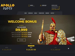 ApolloSlots website screenshot