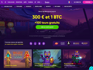 Bao Casino website screenshot