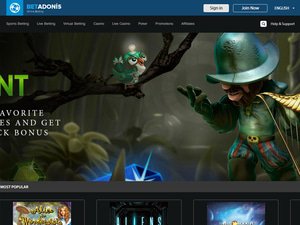 Betadonis Casino website screenshot