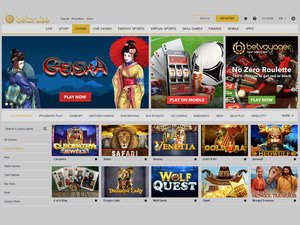 Bet Cruise Casino software screenshot