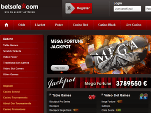 Betsafe Casino website screenshot