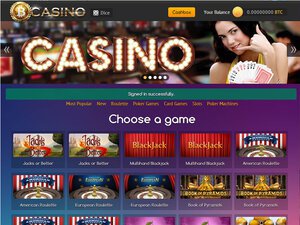 Bit Casino software screenshot