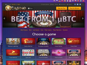 Bit Casino website screenshot