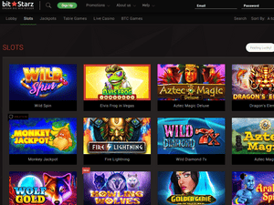 Bitstarz Casino software screenshot