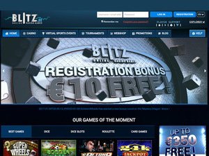 Blitz Casino website screenshot