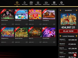 Bovegas Casino software screenshot