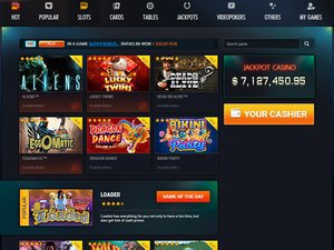 Frank Casino software screenshot