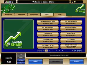 Casino Share software screenshot