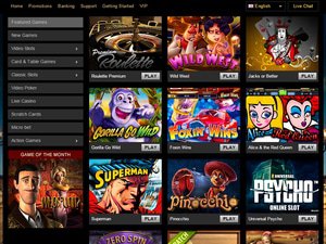 Triomphe Casino software screenshot