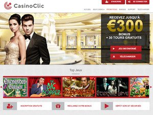 Casino Clic website screenshot
