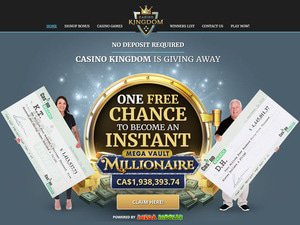 Kingdom Casino website screenshot
