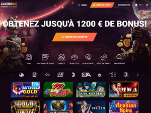 CasinoNic website screenshot