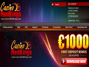 Casino RedKings website screenshot