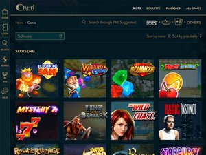 Cheri Casino software screenshot
