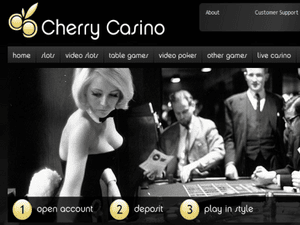 Cherry Casino website screenshot