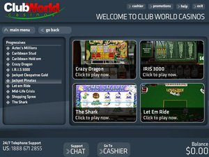 Club World software screenshot