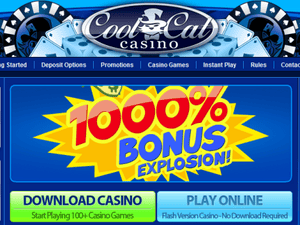 Cool Cat Casino website screenshot