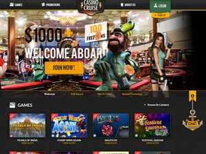 Casino Cruise website screenshot