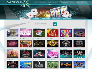 Dazzle Casino software screenshot