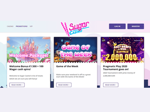 Sugar Casino software screenshot