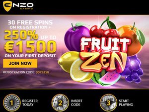 Enzo Casino website screenshot