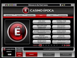 Epoca Casino software screenshot
