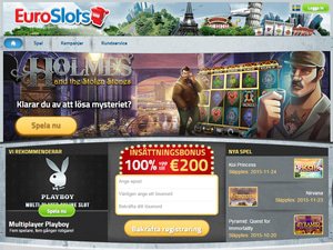 EuroSlots Casino website screenshot