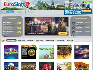 EuroSlots Casino software screenshot