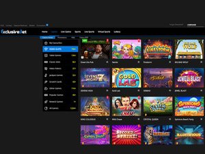 Exclusive Bet Casino software screenshot