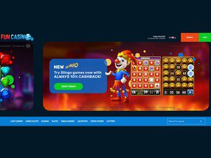 Fun Casino website screenshot