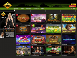 Gday Casino software screenshot