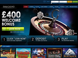 Gala Casino website screenshot