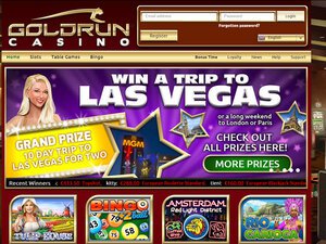 Gold Run Casino website screenshot