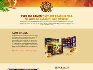 Golden Tiger Casino software screenshot